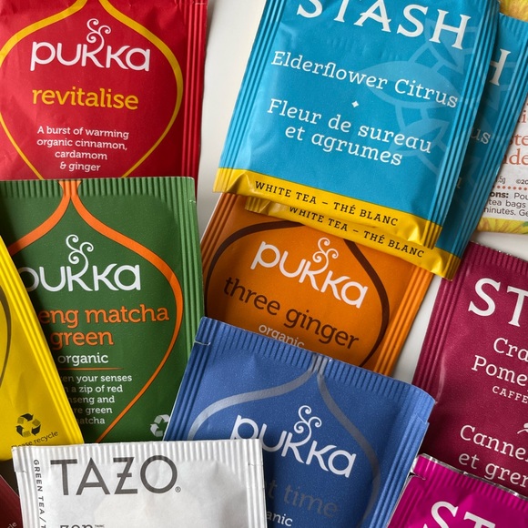 Tea Sampler Set : TAZO, STASH, Pukka, and David’s Tea - Picture 3 of 6